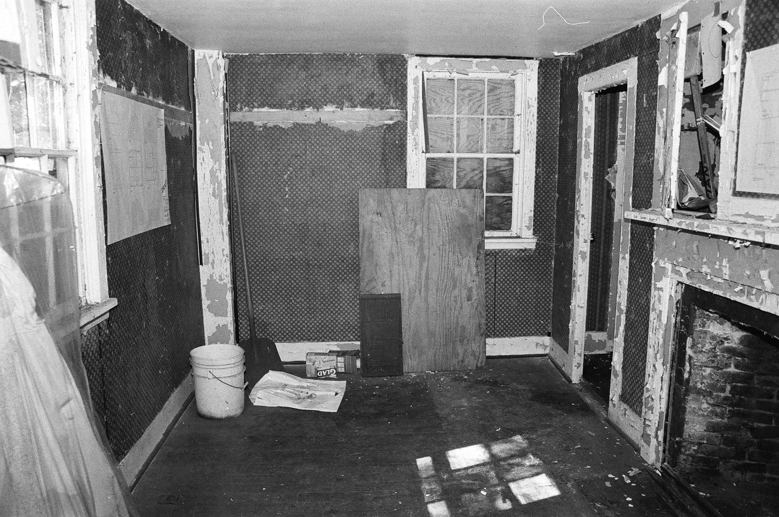 Akin House, North wall of South Parlor