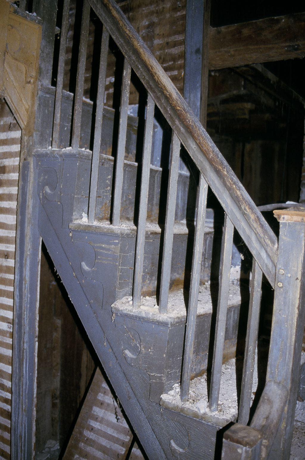Cory House front stairs and smoke oven